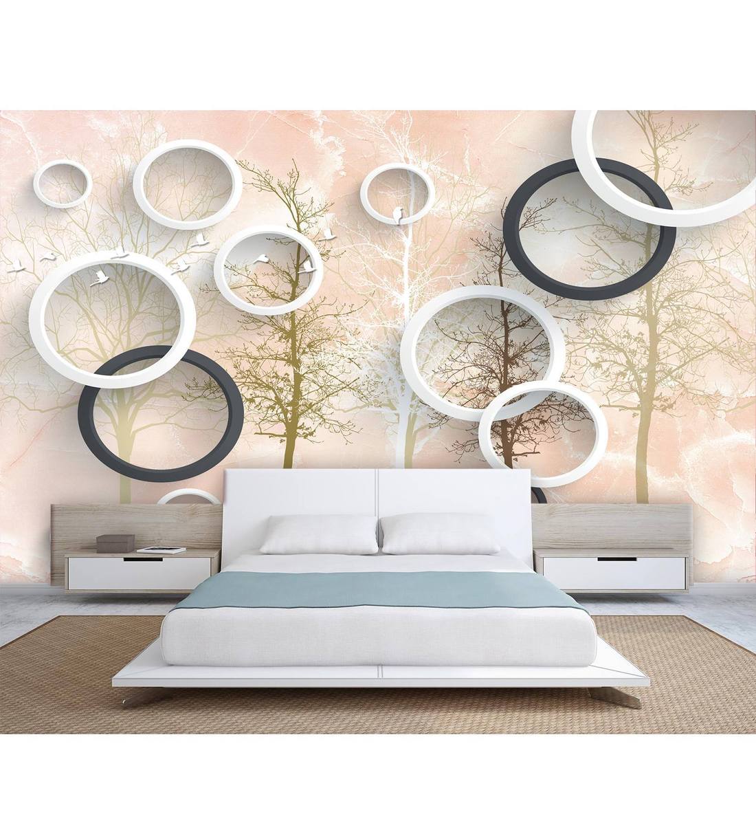 The forest wallpaper (bosbehang) allows you to appreciate an image with the quality of a professional painter