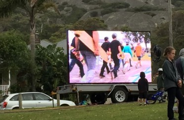 Employing an LED Video Wall to promote or Informational Displays